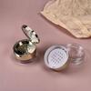 6G Gold Portable Cosmetic Flour Plastic Box Empty Loose Flour Pot With Sieve Travel Makeup Jar Sifter Container With Puff