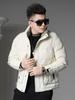 European White Duck Down Warm Jacket for Men, 2025 Winter New Fashion Trendy Brand, Rubber-Coated Cold-Proof Stand-Collar Down Coat