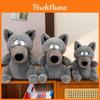 Süßes Cartoon Grauer Wolf Plüschtier für Kinder Weiches Kuscheltier Geschenk