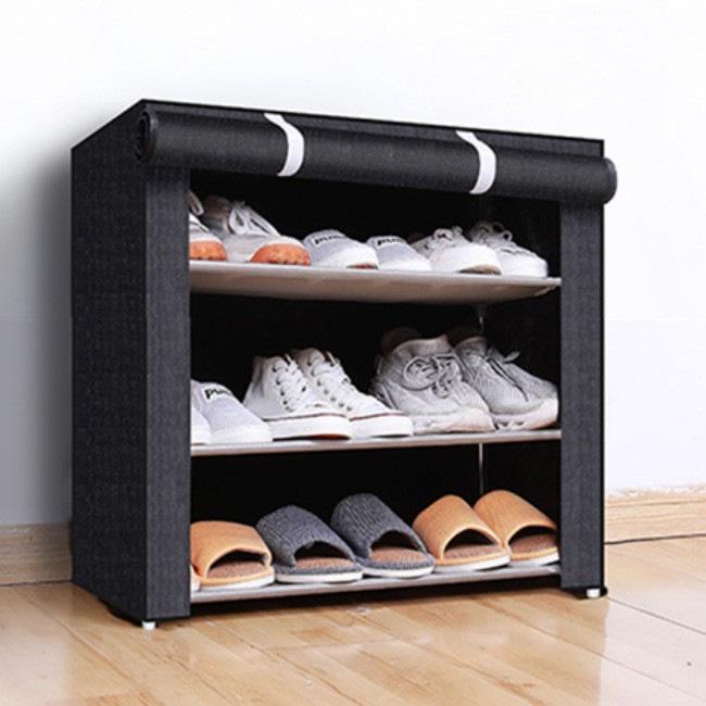 Multi-layer Dustproof Shoe Rack - Non-Woven Fabric Storage for Dorms and Homes