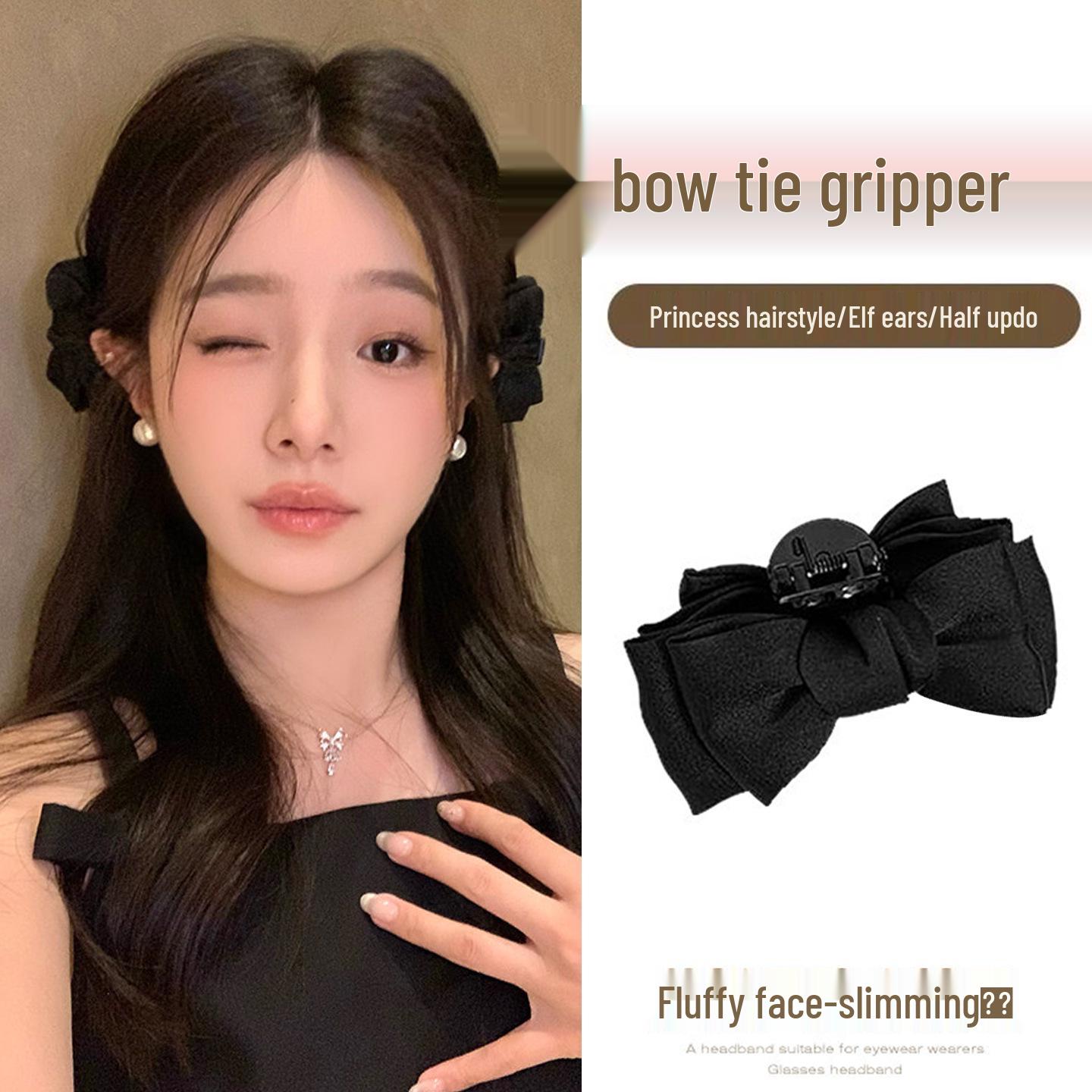 Korean Style Rhinestone Acrylic Shark Hair Clip – Large High-End Accessory for Women
