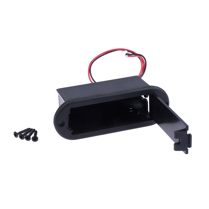 1 Set Diy Accessories 9V Battery Case Holder Cover Box For Acoustic Guitar Bass Pickup Black Guitar Parts