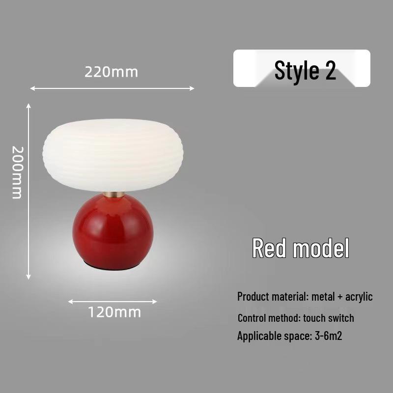 French Cream-Style Table Lamp: Romantic Nordic Night Light for Bedroom & Wedding Decor