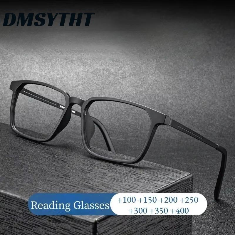 Men Women Ultralight TR90 Frame Reading Glasses Anti Blue Light Business Square Frame Presbyopia Eyeglasses