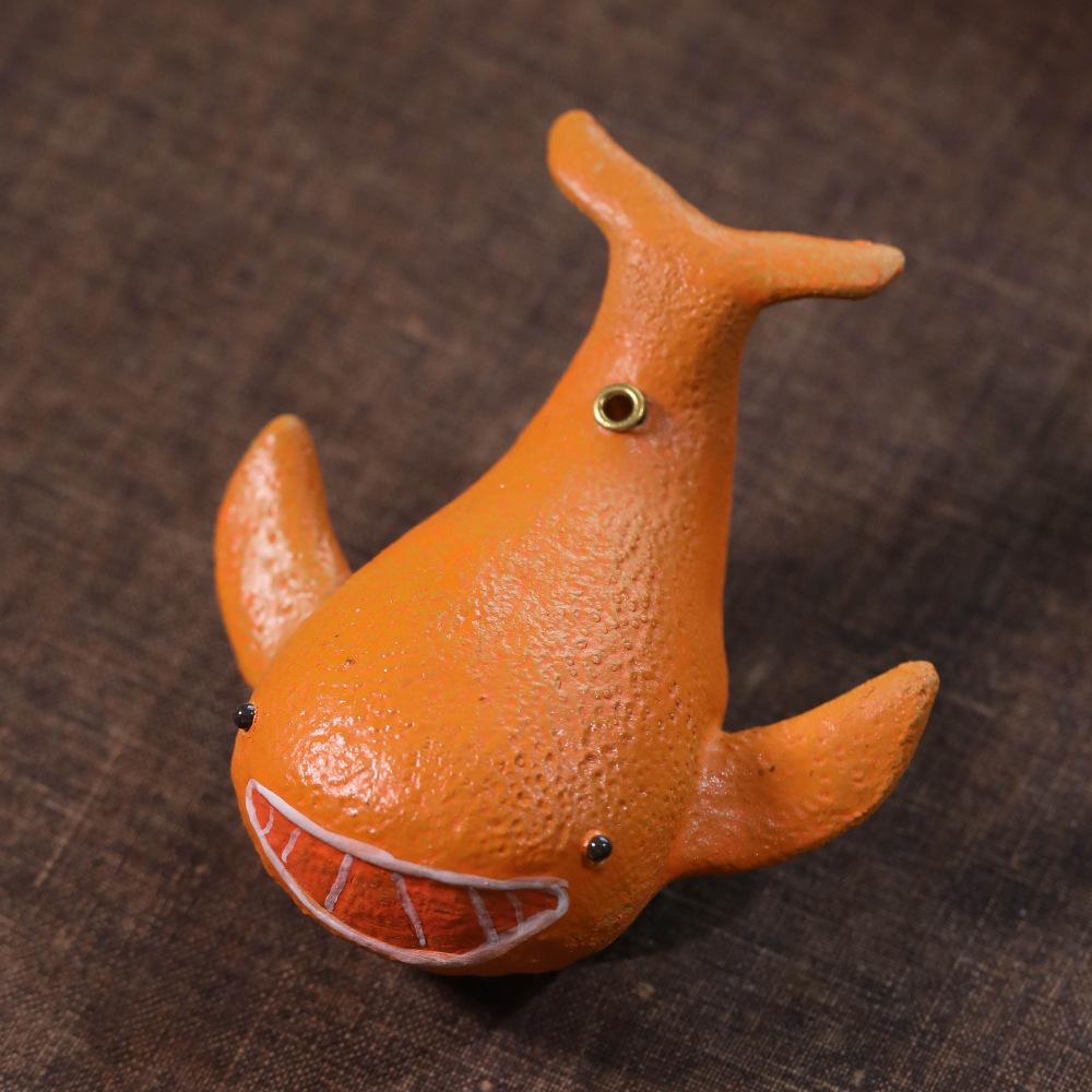 

Yixing Purple Clay Shark Sugar Tangerine Tea Pet Elegant Tea Games Tea Figurine Play Toys Tea Statue Ornaments Workmanship