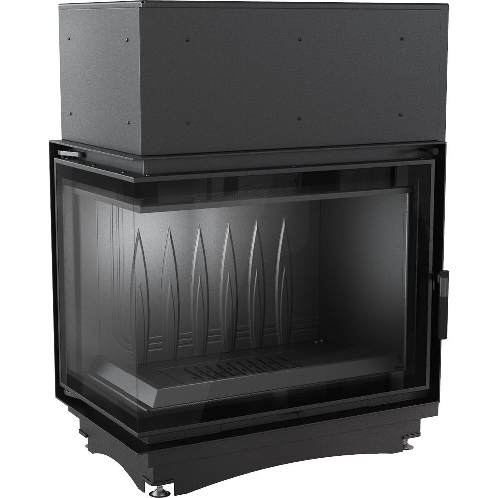 Cast iron fireplace KRATKI AMELIA DECO left 21 kW Ø 200