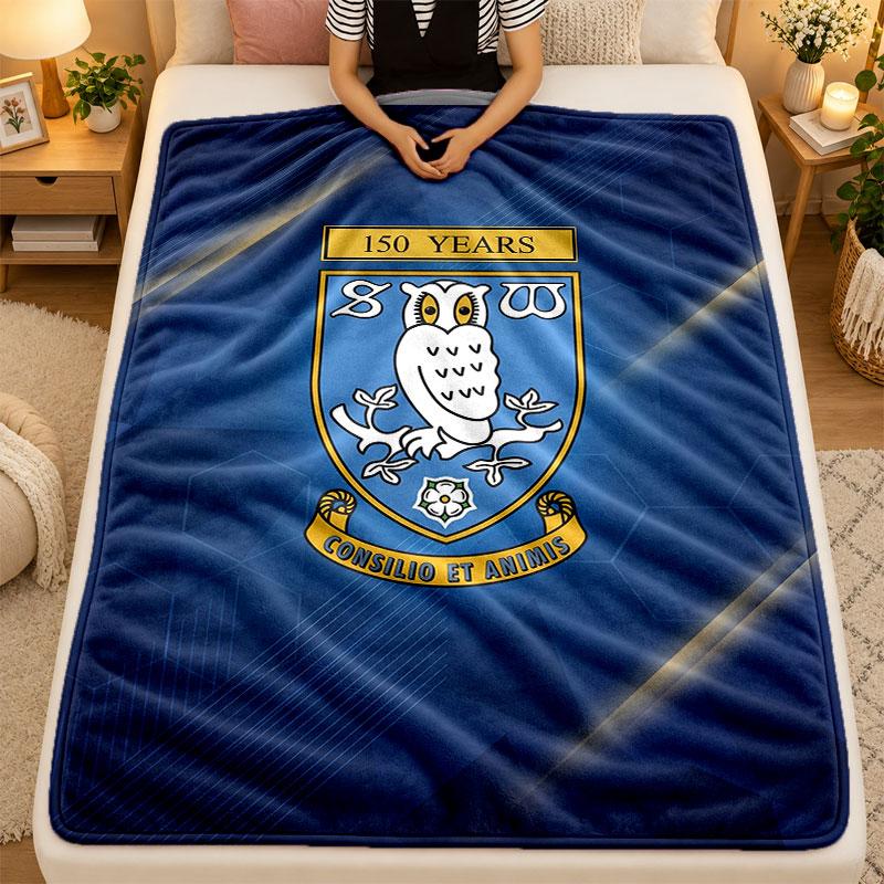 Flannel BlanketSheffield Wednesday Warm Soft Throw Blanket for Indoor Sofa Bed Living Room Use