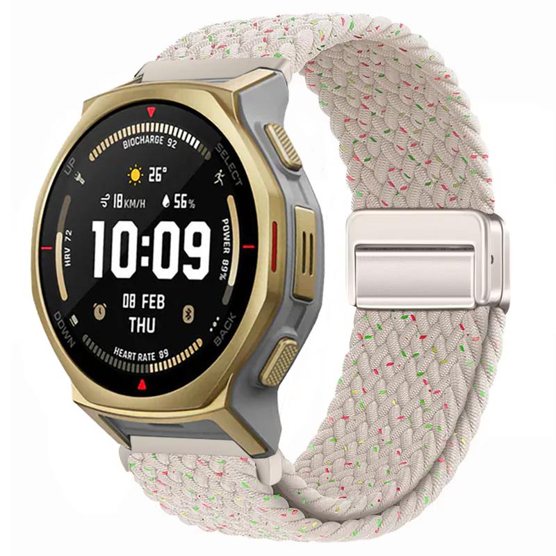20/22mm Nylonový řemínek pro Amazfit Helio/T-Rex3 Pro 48/44mm Pásek s magnetickou přezkou Amazfit Active 2/2 Square/Balance 2 Náramek