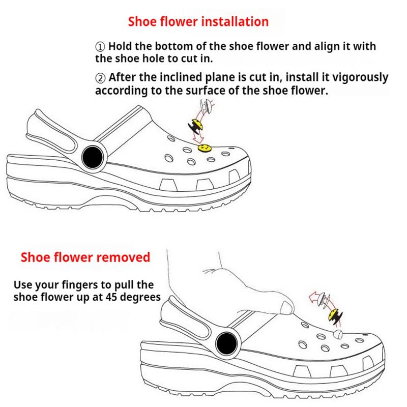 1Set 3D Beach Ocean Style Shoe Charms Set Pearl Shoes Chain Advanced Shoe Decorations DIY Detachable Buckle Shoes Accessories