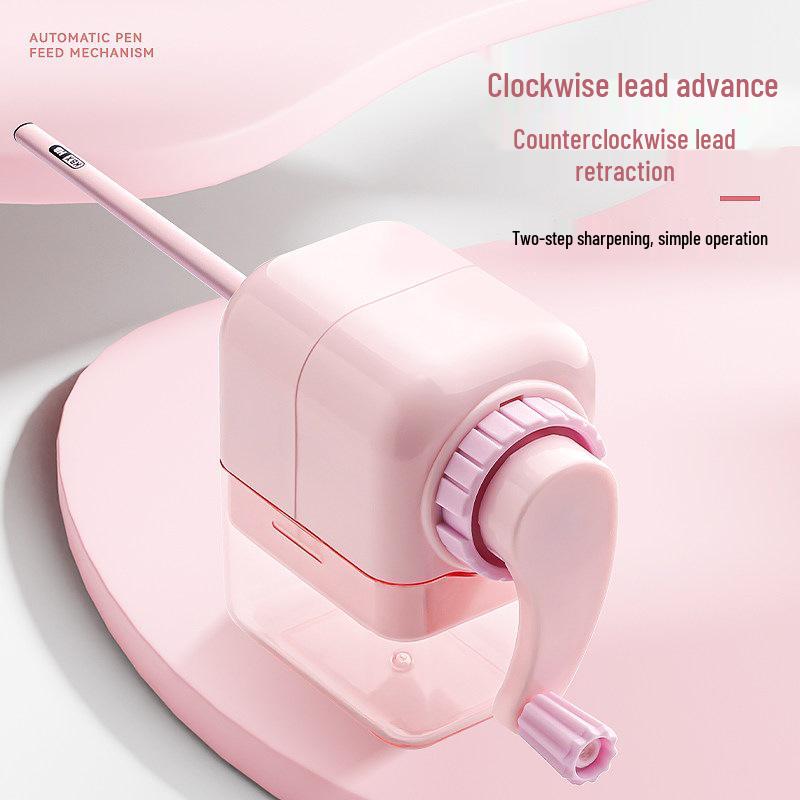 Kaba Bear Hand-Crank Cute Cartoon Pencil Sharpener for Kids - Effort-Saving and Perfect for Elementary Students.