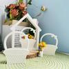 1pcs Mini Satchel Flower Basket Plaster Resin Silicone Mold, Suitable For Home Decoration And Perfect Gift For Friends