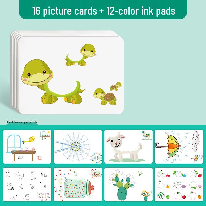 

Портативная книга для рисования пальцами и рисования для детей