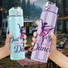 1PC Just A Girl Who Loves Dance Print 750ml Color Plastic Sports Water Bottle Leakproof Flip Straw Lid Suitable for Sports Office Home Use