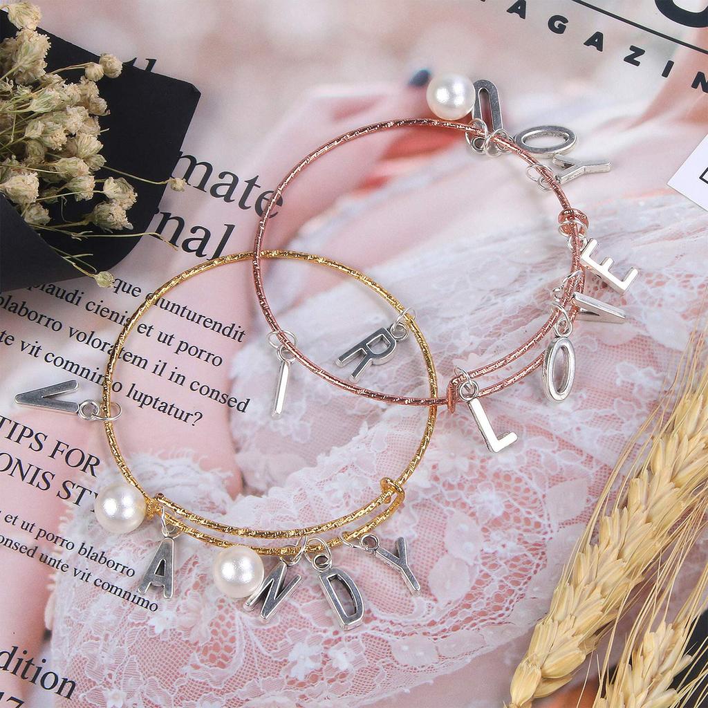 26pcs Charms Alphabet MIxed A- Z Letters Antique Silver Color Pendants Making DIY Handmade Necklace Earrings Finding Jewelry