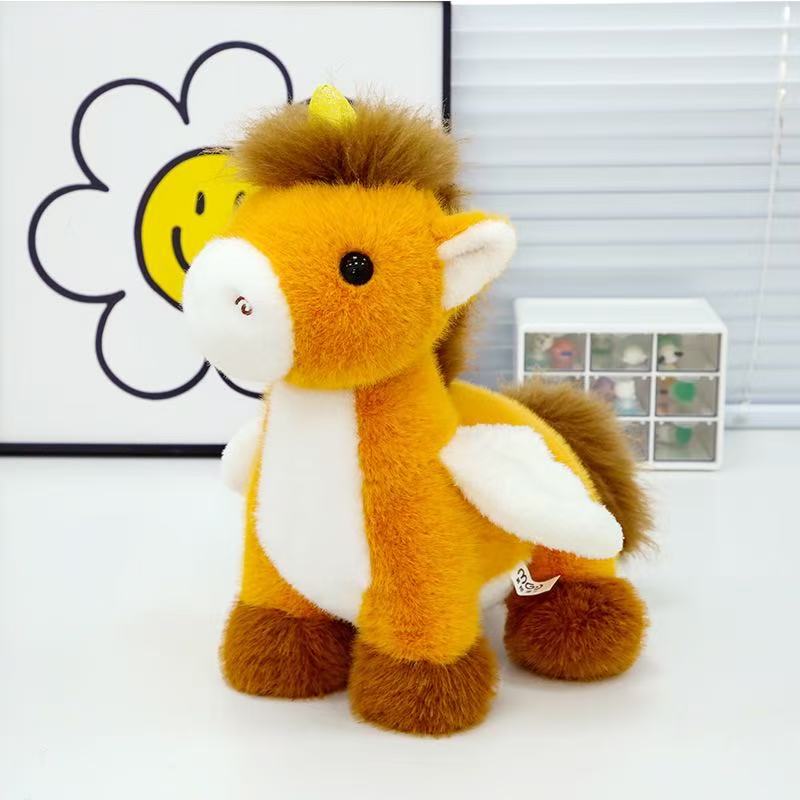 

Cute Nicole Unicorn Doll Plush Toy Pegasus Doll Creative Ragdoll Bed Pillow Gift 25cm