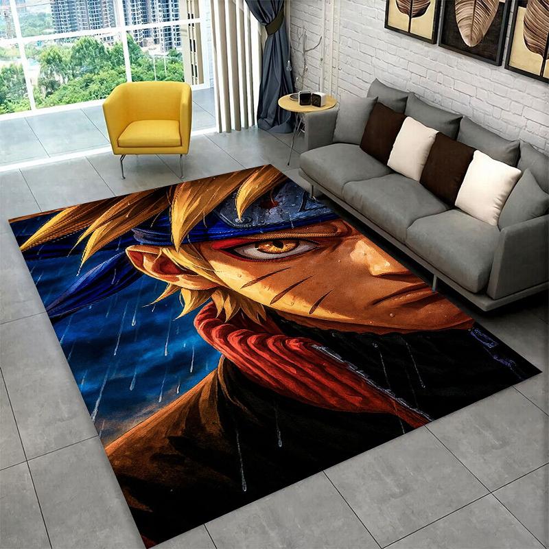 Anime N-Naruto Cartoon Itachi Carpet Rug for Playroom Bedroom Living Room Sofa Home Decor,kid Area Rug Non-slip Floor Mat Gift