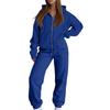 Damen Freizeit Kapuzenpullover Jacke Set für Herbst Winter, Bequemes Mode Outfit