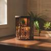 Bibliotheks-Vignette mit Licht DIY Holzbausatz Beleuchtete Miniatur für Bastler, Erwachsene,