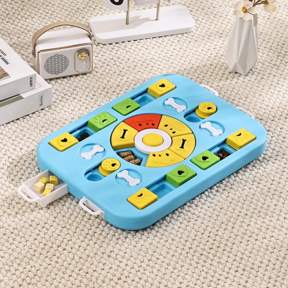 Interactive Toy Anti Choking Dog Puzzle Toy Interactive Durable Pet Slow Food Bowl with Sound Rotating Puzzle Feeder Cat
