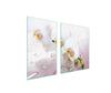 GLASPLATTE und SCHNEIDEBRETT 100x52 ORCHIDEE