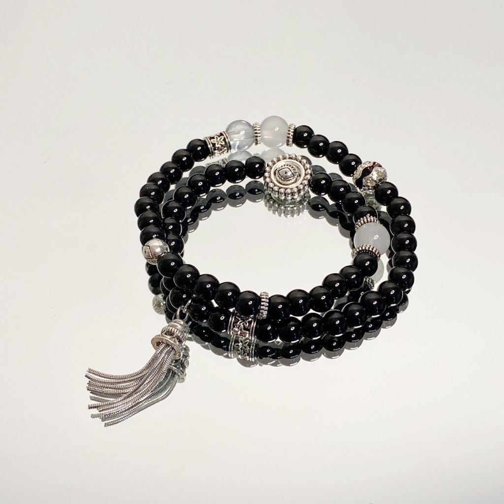 New Chinese Retro Double-Layer Bracelet for Women, Unique Design, Ancient Style Fashion, Shangui Flower Coin Hand String for Men
