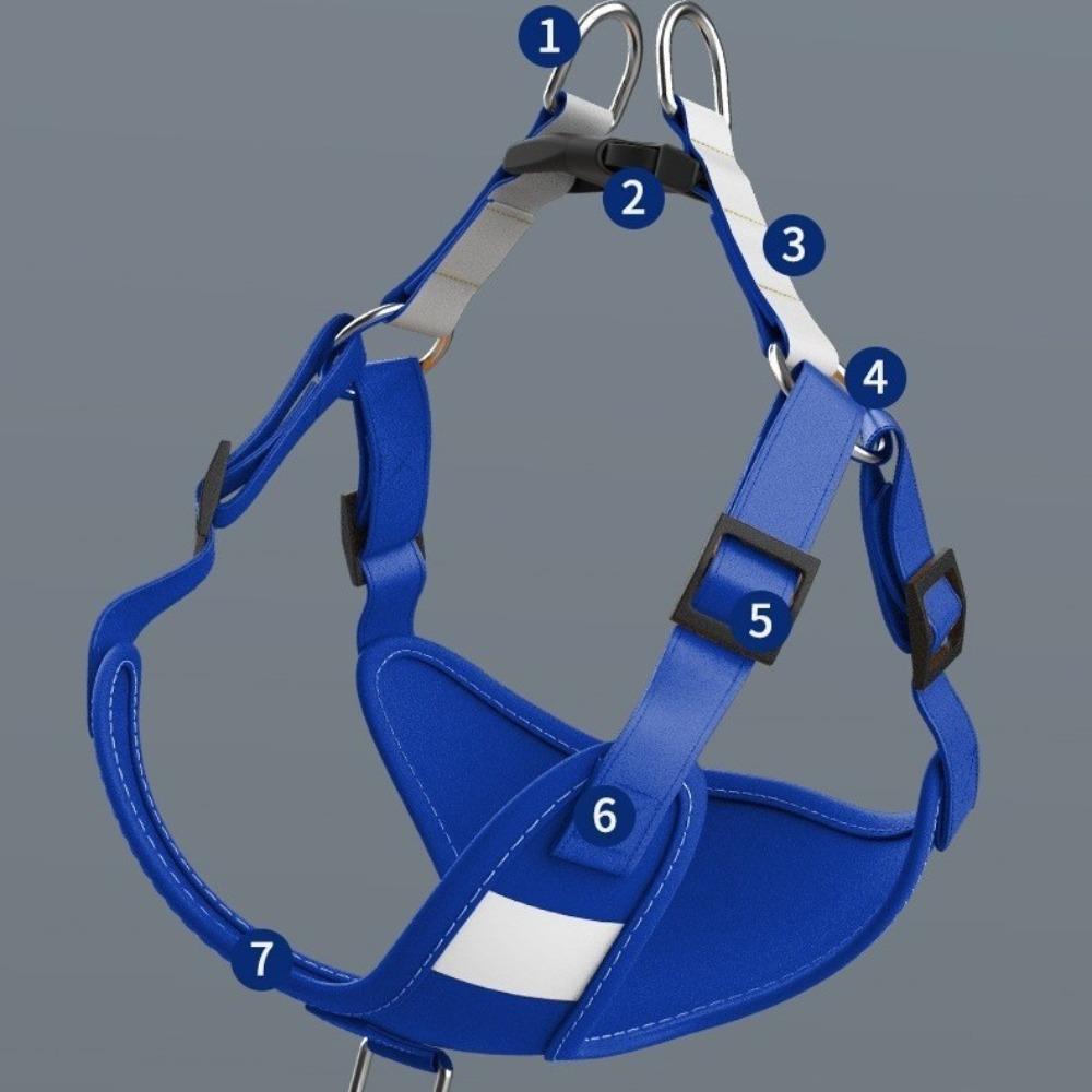 

Жилет-шлейка для питомца, тип поводка, универсальная нагрудная шлейка для щенка, поводок для выгула собаки, светоотражающий телескопический поводок XXXS [recommended bust size 23-32CM]