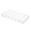 Clear Acrylic Sunglass Holder Display Tray With 6 Compartments, Drawer Organizer Storage Case For Sunglasses Makeup Drawers Tray
