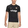 Chelsea FC Dri-Fit Moisture-Wicking Cool Training Crew Neck Short Sleeve Football Shirt Men Tops Black Sesame DN2801-011