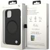Etui do iPhone 14 BMW Liquid Silicone MagSafe Czarne