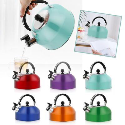 3L Durable for Home Office Restaurant Ergonomic Handle Whistling Kettle Stove Gas Water Kettle Teakettle Teapot for Trips
