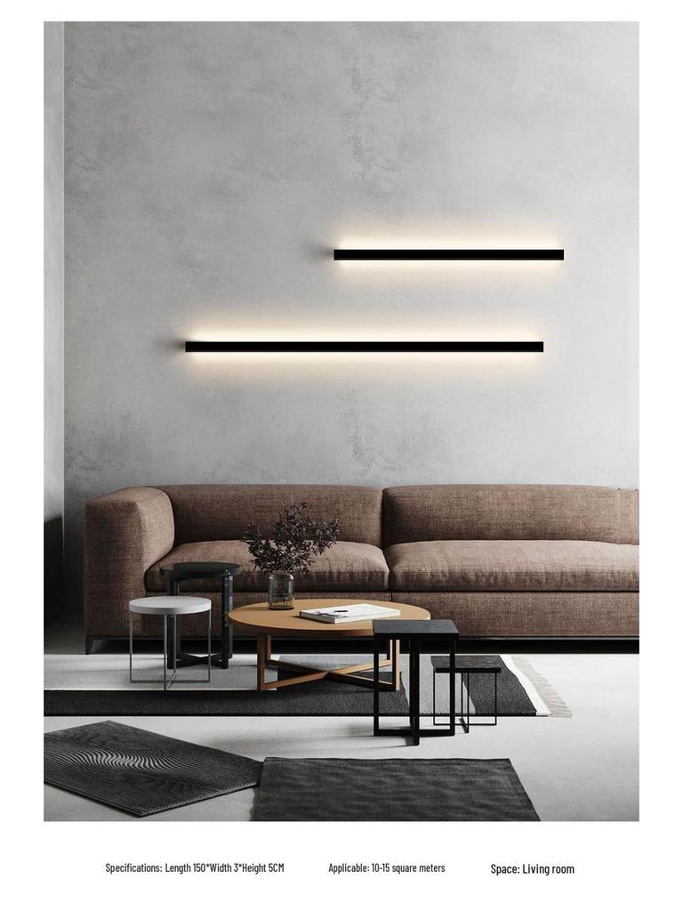 Modern Minimalist Bedside Long Strip Wall Light for Bedroom