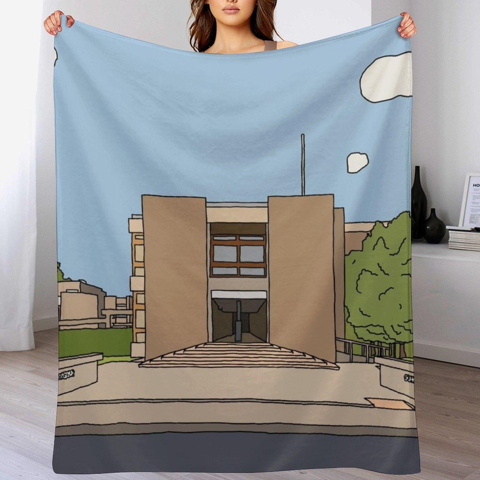 

Churchill College Strugletown Cambridge struggles Throw Blanket Multi Use Warm Blanket for Living Room Bedroom 102x76cm(40x30in)