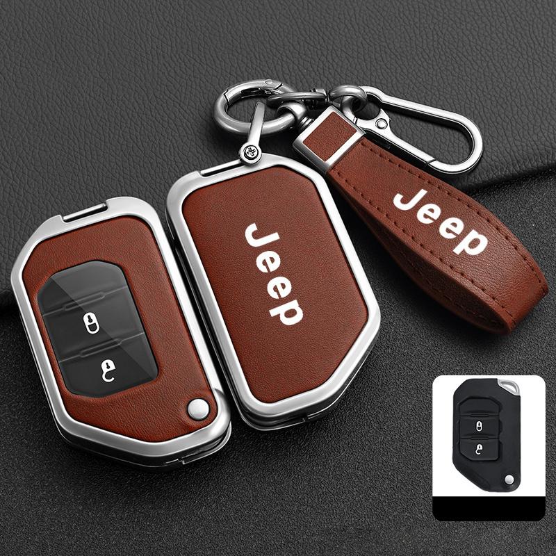 Car Remote Key Case Cover Protector Shell For Jeep Gladiator JT Sahara JLU Wrangler JL Rubicon 2018 2019 2 3 4 Button Flip Key