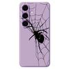 For Samsung Galaxy S25+ Case Spider Pattern Printing Straight Edge TPU Phone Back Cover