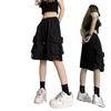 Donna Vintage Streetwear Coreano Casual Pantaloncini Vita Alta Lunghezza Ginocchio Gamba Larga Pantaloncini Corti Vestiti