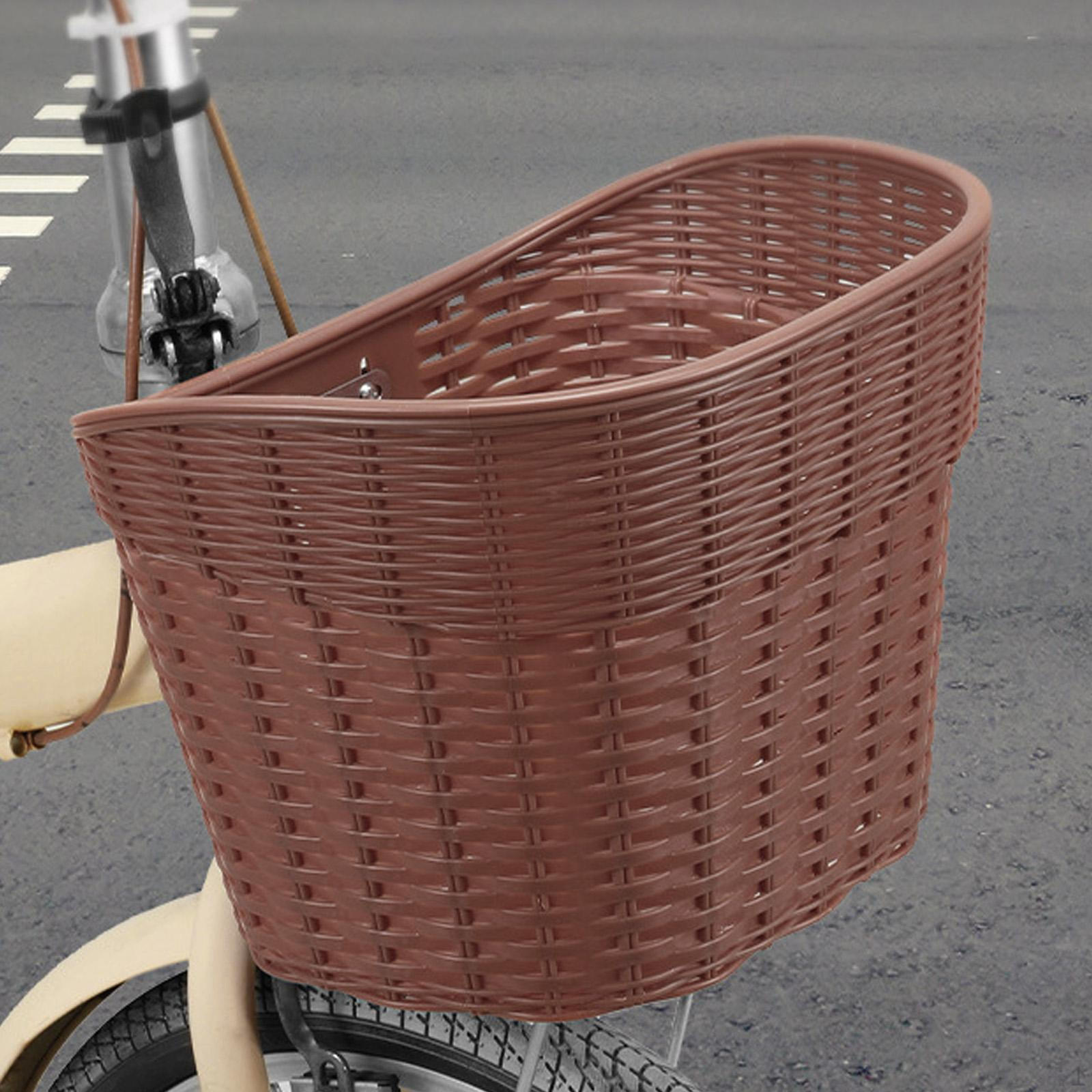 

Корзина для велосипеда Переноска для домашних животных Велосипедные аксессуары Съемное хранилище для горных велосипедов Закуски Dark Brown