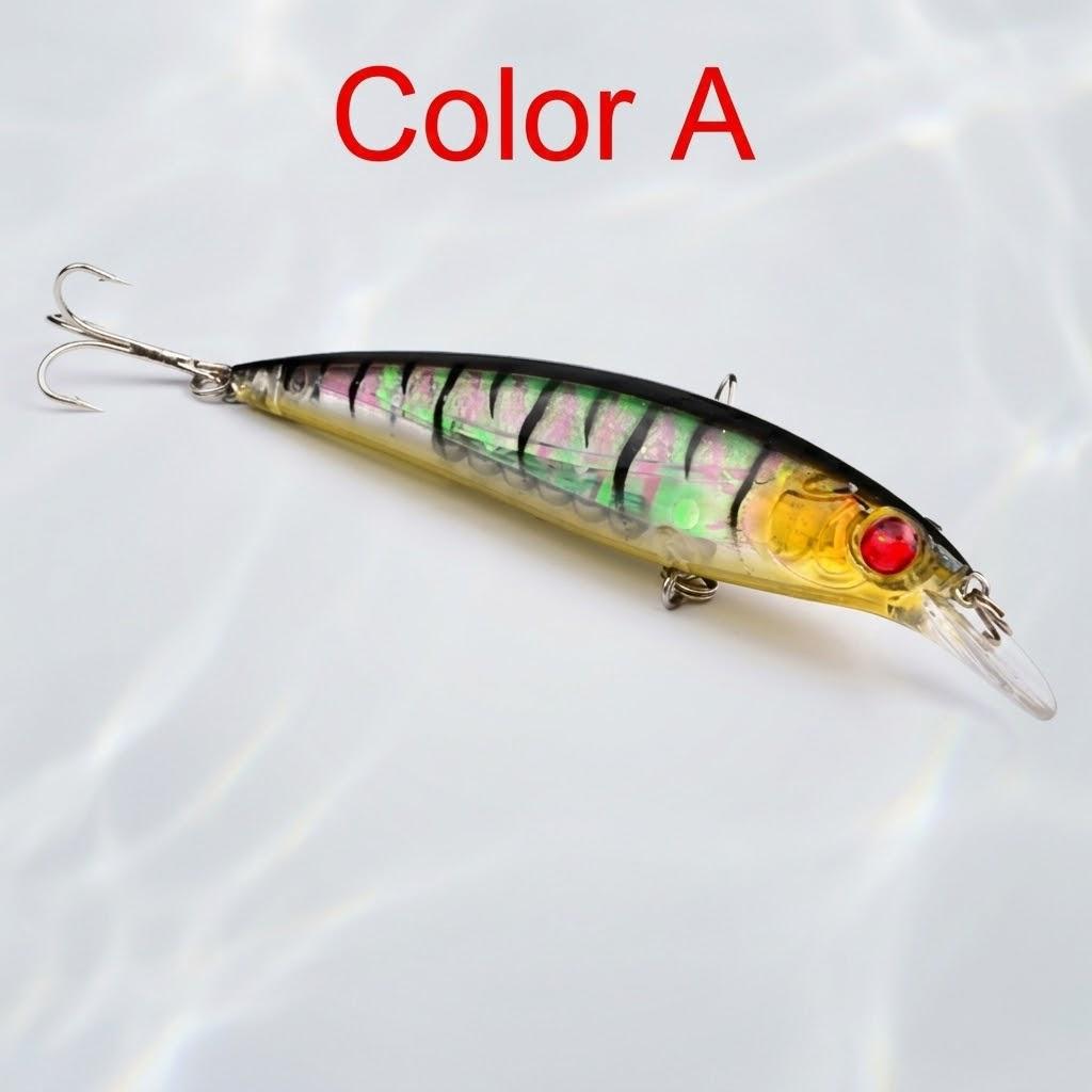 

10 Colors Minnow Fishing Lures Bait Tackle 45 85 1143cm Hook Hard Soft Plastic Bass Trout Salmon Fishing Lure Accessories