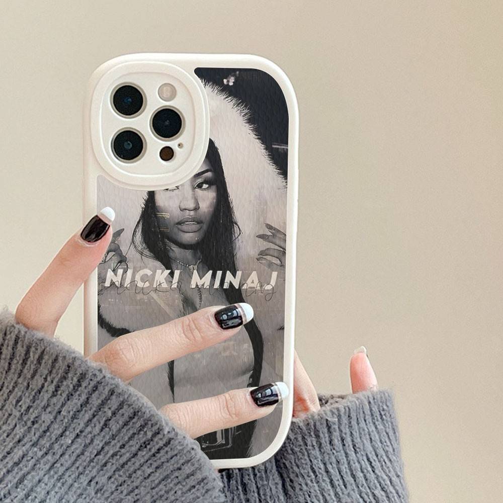 N-Nicki Singer Minaj Silicone Phone Case For IPhone 16 15 14 13 12 11 Pro Max Mini Leather Soft Cover