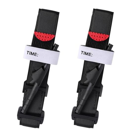 

2Pcs 95CM Single-Handed Application Tourniquet Outdoor Camping Combat Hemostatic Control Tourniquet Arterial Emergency Bandage First Aid Survival 2pcs