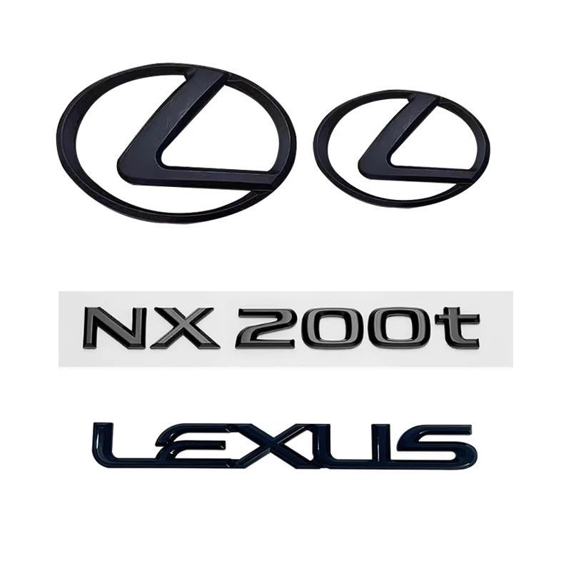 For Lexus NX200t Car Accessory Spreadability 4pcs 3D ABS Car Logo Rear Trunk Fender Door Emblem Badge Car Sticker Decals чёрный