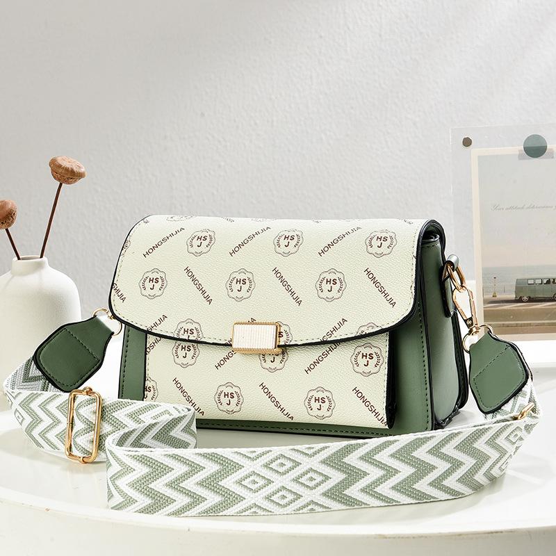Texture temperament shoulder bag new printed versatile messenger bag commuter casual women's bag