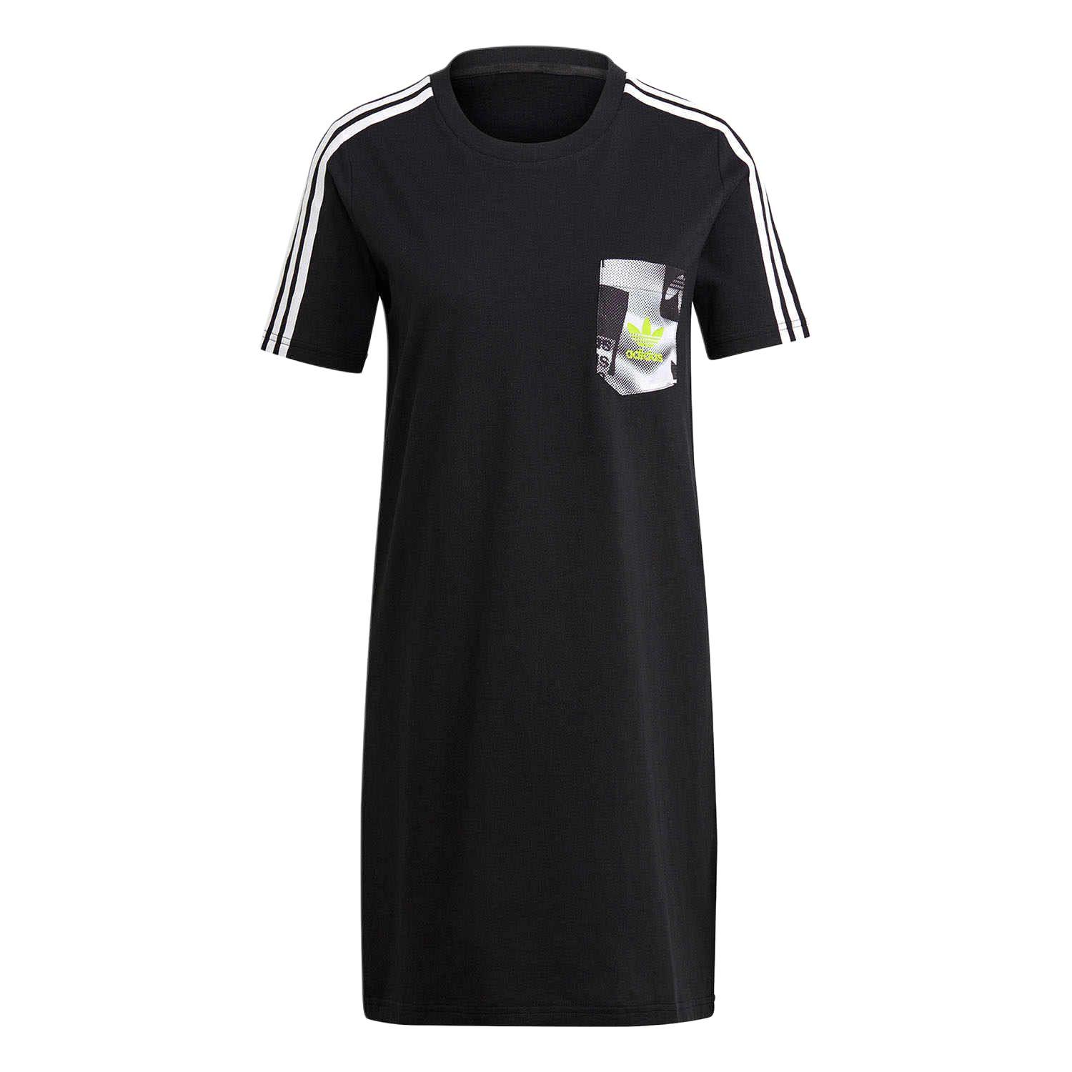 Adidas Originals Short Sleeved Dress Women s Black HA4719