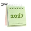 Durable Daily Schedule Dec. Standing 2027 Jan. Desk Calendar Organizer Mini 2027 to Flip Small