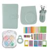 Instant Camera Protective Case with Photo Frames Album Shoulder Strap Selfie Mirror Filters Stickers for Fujifilm Instax Mini12