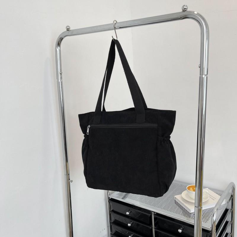 

Large-capacity Commuting Casual Corduroy Bag Women s New All-matching Korean Shoulder Student Class Tote