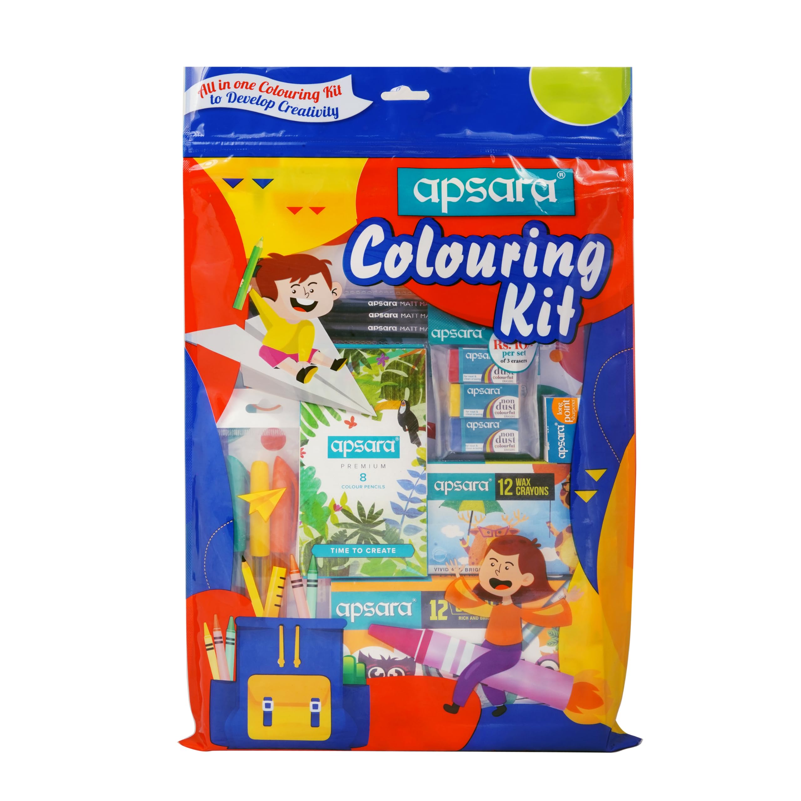 Apsara Colouring Kit | Ideal Gift Pack | Colouring Kit For Children | Kids Gifting Set | Complete Drawing Set | Fun Birt 81