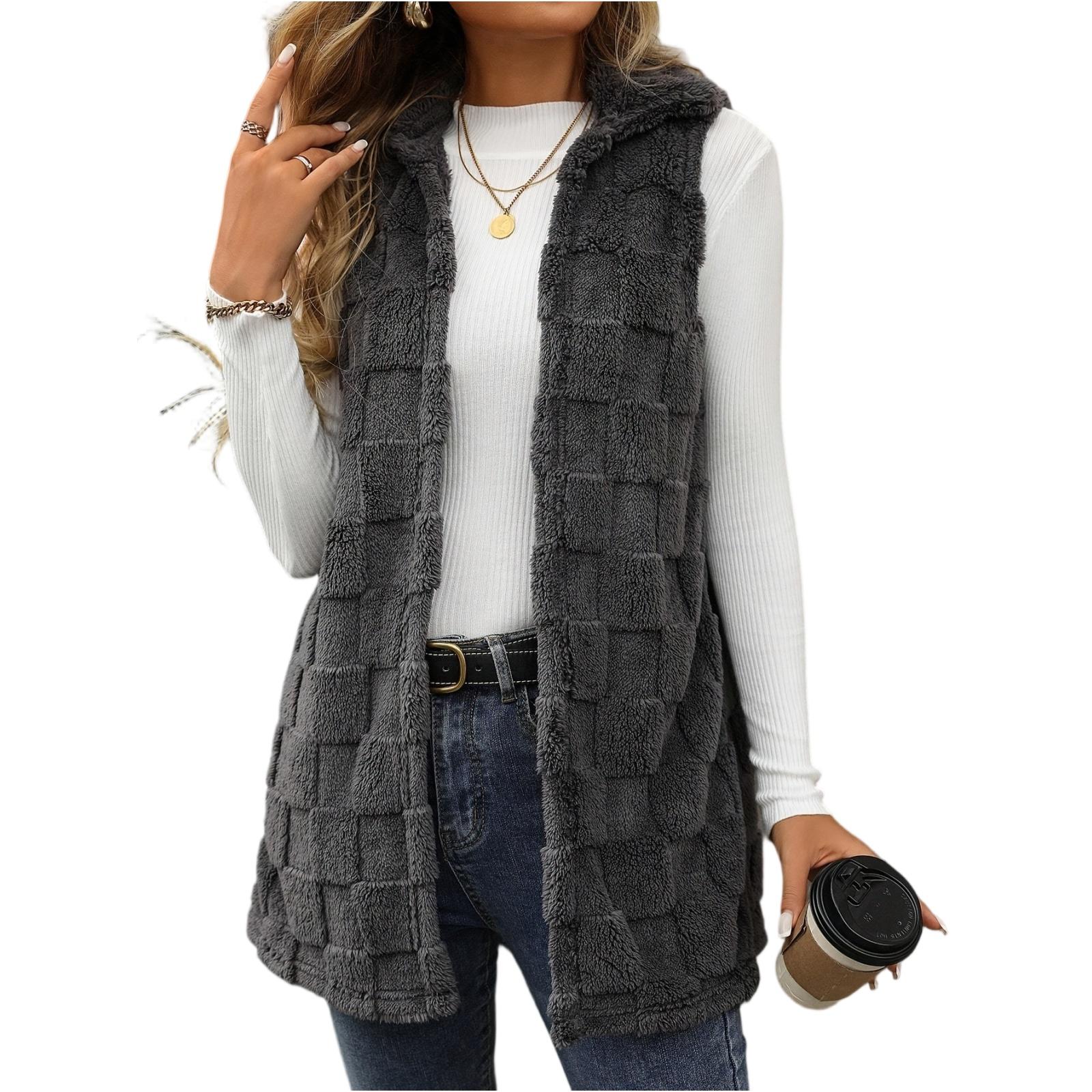 

Fashionable Women s Casual Vest Elegant Cardigan Jacket XL