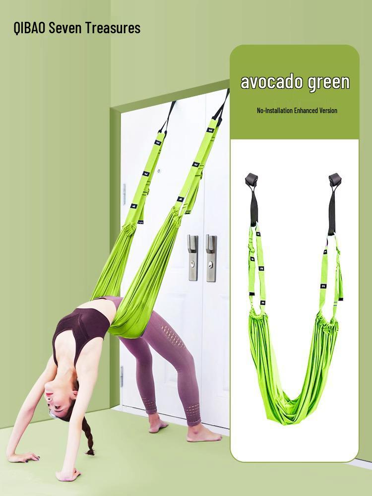 Aerial Yoga Inversion Strap - Door Hanging Backbend & Resistance Trainer.
