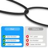 2RCA Male To 2RCA Male Sound Speaker Adapter Splitter Cable Gold Plated Metal Shell Flexible Stereo Sound Transmissio