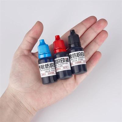10ml Mavi Kırmızı Siyah Mürekkep Tekstil Giyim Mürekkebi Öğrenciler Çocuklar İçin Özel Mürekkep Giysilere İsim Damgası Baskısı Su Geçirmez Solmaz